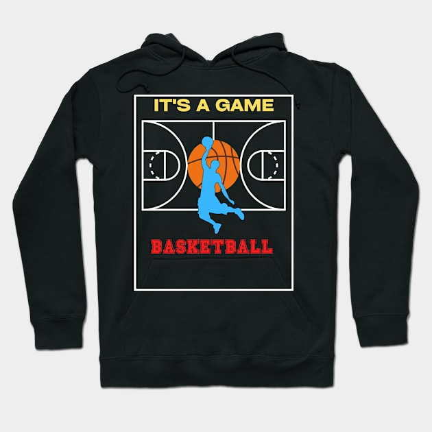 Basketball Lover Design Hoodie by TASKARAINK